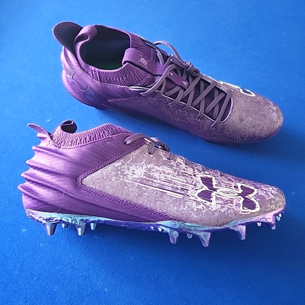 Under Armour Blur 2 MC Suede (Sz 13) Purple Football Cleats Men’s 3027978-500